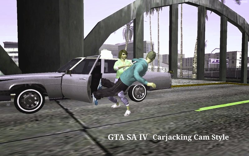 Gta San Andreas Gta Sa Iv Carjacking Camera Style Mod 7802